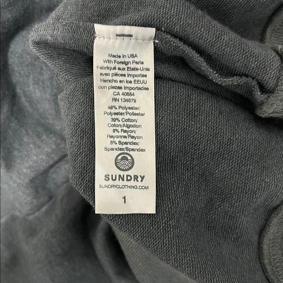 SUNDRY Gradient Tie Dye Oversized Sweatshirt EUC - Picture 5 of 6